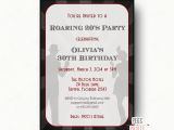 1920s Birthday Party Invitations Roaring 20s Invitation Printable 1920s Birthday Invite