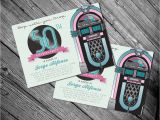 1950 S Birthday Invitations 1950 39 S Fifties theme Birthday Invitation