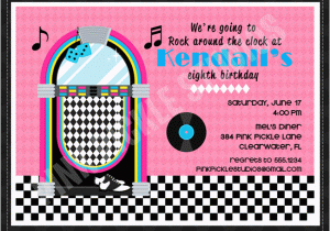 1950 S Birthday Invitations 1950s Party Invitations Cimvitation