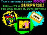 1980s Birthday Party Invitations 25 Best Ideas About 1980s Party Invitations On Pinterest