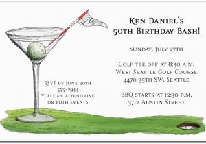 19th Birthday Invitations 19th Hole Martini Party Invitations Golf Invitations
