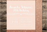 19th Birthday Invitations Birthdays Birthday Invitations and Rose Gold On Pinterest