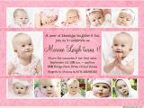 1st Birthday and Christening Invitation Wording First Birthday and Baptism Invitations Eysachsephoto Com