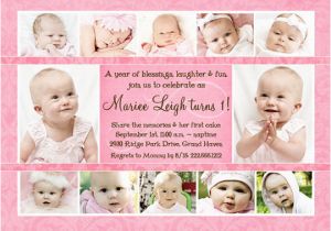 1st Birthday and Christening Invitation Wording First Birthday and Baptism Invitations Eysachsephoto Com