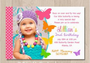 1st Birthday butterfly Invitations Birthday Invites butterfly Birthday Invitations Free