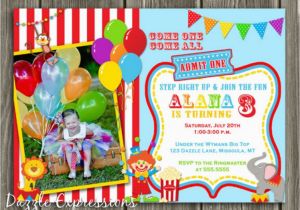 1st Birthday Circus Invitations Circus 1st Birthday Invitations Best Party Ideas