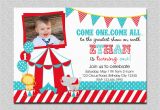 1st Birthday Circus Invitations Circus Birthday Invitation 1st Birthday Circus Party