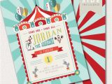 1st Birthday Circus Invitations Circus Invitation Circus theme Invitation Big top 1st