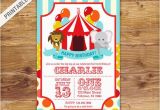 1st Birthday Circus Invitations First Birthday Carnival Invite Circus Invitation Carnival