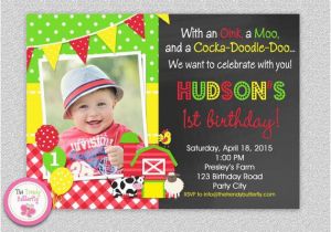 1st Birthday Farm Invitations Farm Birthday Invitation Farm Birthday Farm Invitation