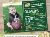 1st Birthday Football Invitations 1000 Ideas About Football First Birthday On Pinterest