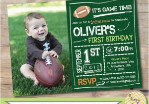 1st Birthday Football Invitations 1000 Ideas About Football First Birthday On Pinterest