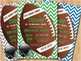 1st Birthday Football Invitations Football Birthday Invitation Boy 1st First Birthday Party