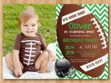 1st Birthday Football Invitations Football Birthday Invitation Boy 1st First Birthday Party