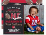 1st Birthday Football Invitations Football Birthday Invitation Football 1st Birthday