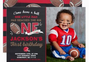 1st Birthday Football Invitations Football Birthday Invitation Football 1st Birthday