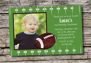 1st Birthday Football Invitations Football Birthday Party Invitation 1st 2nd by