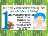 1st Birthday Football Invitations Football First Birthday Invitation Print Your Own 5×7 or 4×6