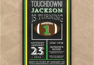 1st Birthday Football Invitations Items Similar to Football Birthday Invitation First