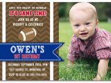 1st Birthday Football Invitations Your Baby Won 39 T Remember This Party First Birthday