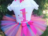 1st Birthday Girl Outfits Tutu Baby Girl 1st Birthday Tutu Outfit Flamingo Party orange