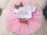 1st Birthday Girl Outfits Tutu Baby Girls 1st First Birthday Dress Romper Tutu Skirt