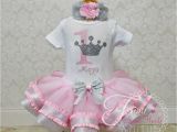 1st Birthday Girl Outfits Tutu Princess Birthday Outfit Pink Girls First Birthday Tutu