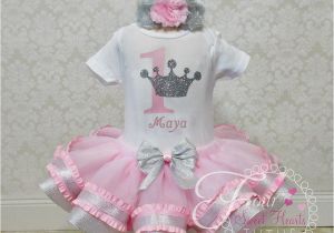 1st Birthday Girl Outfits Tutu Princess Birthday Outfit Pink Girls First Birthday Tutu