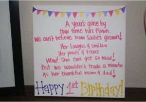 1st Birthday Girl Poems Cute 1st Birthday Quotes Quotesgram