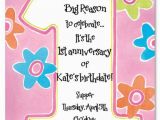 1st Birthday Girl Poems Printable 1st Birthday Invitations Girls