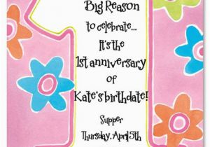 1st Birthday Girl Poems Printable 1st Birthday Invitations Girls