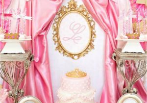 1st Birthday Girl Princess theme Kara 39 S Party Ideas Royal Princess First Birthday Party
