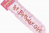 1st Birthday Girl Sash 1st Birthday 14 5 Quot Sash Each Party Supplies Ebay