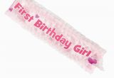 1st Birthday Girl Sash 1st Birthday Girl Sash Apparel Costume Accessories
