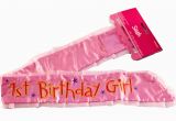 1st Birthday Girl Sash 1st Birthday Girl Sash Mummys Party Shop