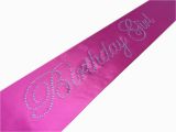 1st Birthday Girl Sash Diamante Birthday Girl Sashes