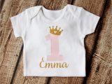 1st Birthday Girl Shirts First Birthday Onesie 1st Birthday Shirt by