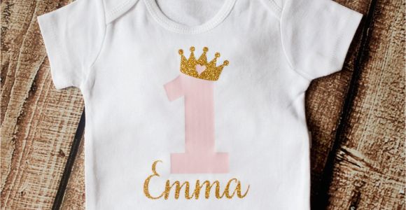 1st Birthday Girl Shirts First Birthday Onesie 1st Birthday Shirt by