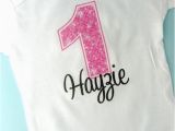 1st Birthday Girl Shirts First Birthday Onesie Pink 1st Birthday Shirt Personalized