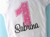 1st Birthday Girl Shirts First Birthday Onesie Pink 1st Birthday Shirt Personalized