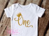 1st Birthday Girl Shirts First Birthday Outfit Birthday Onesie Princess Birthday