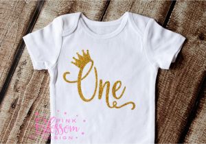 1st Birthday Girl Shirts First Birthday Outfit Birthday Onesie Princess Birthday