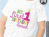 1st Birthday Girl Shirts Girls 1st Birthday Shirt or Bodysuit Personalized First