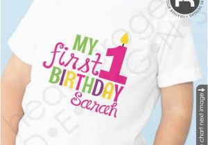 1st Birthday Girl Shirts Girls 1st Birthday Shirt or Bodysuit Personalized First