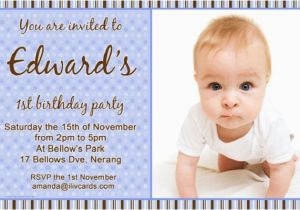 1st Birthday Invitation Card for Baby Boy Online Birthday Invitations 365greetings Com