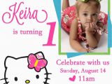 1st Birthday Invitation Card Maker Online Free Personalized Hello Kitty Birthday Invitations Updated