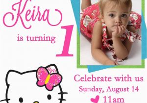 1st Birthday Invitation Card Maker Online Free Personalized Hello Kitty Birthday Invitations Updated
