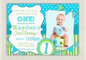 1st Birthday Invitation Cards for Boys Items Similar to Boys 1st Birthday Invitation Blue and