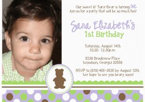 1st Birthday Invitation Message for Baby Boy 1st Birthday Invitation Quotes for Baby Girl Best Happy