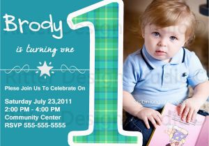 1st Birthday Invitation Message for Baby Boy Baby Boy First Birthday Party Invitation by Ritterdesignstudio